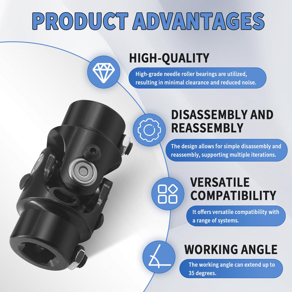 RABROPAR dual-screw ends enable secure mounting on compatible shafts.