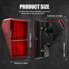 Raceast packaging includes two red tail lights for XP 1000