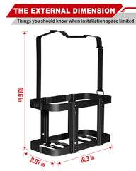 Racewill installed with double lockable strap for secure access control.