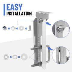 Racewill adjustable-angle bunk brackets tailor to hull shape