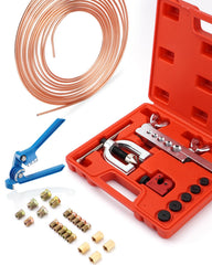 Racewill brake line kit 25ft coated close-up shows rust-resistant copper coating.