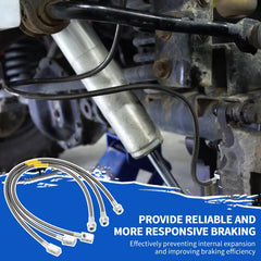 Racewill extended brake lines length for lifted suspensions