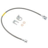 Racewill extended rear brake line kit with corrosion-resistant braided exterior.