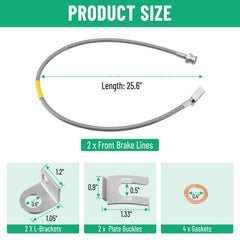 Racewill off-road ready brake line for rugged terrains
