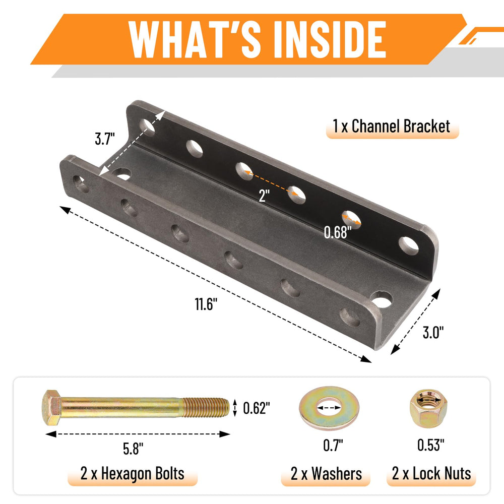 Racewill-package-hardware-includes-bolts-washers-nuts for quick, complete installation.