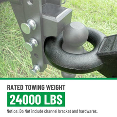 Racewill pintle lunette ring assembly image demonstrates bolt installation