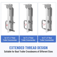 Racewill rectangular bunk brackets set included in the 4-pack