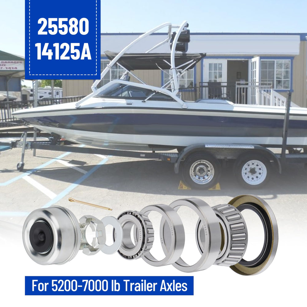 Racewill rubber plug set seals gaps for long-lasting trailer bearing protection.