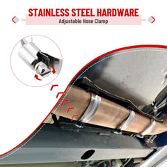 Racewill 3.5 inch clamp allows flexible positioning