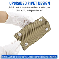 Racewill universal-fit shield adapts to various pipe shapes