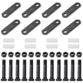 Racewill trailer shackle kit for double eye springs, rugged outdoor use.