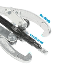 RACOONA pulley removal tool used on a worn pulley