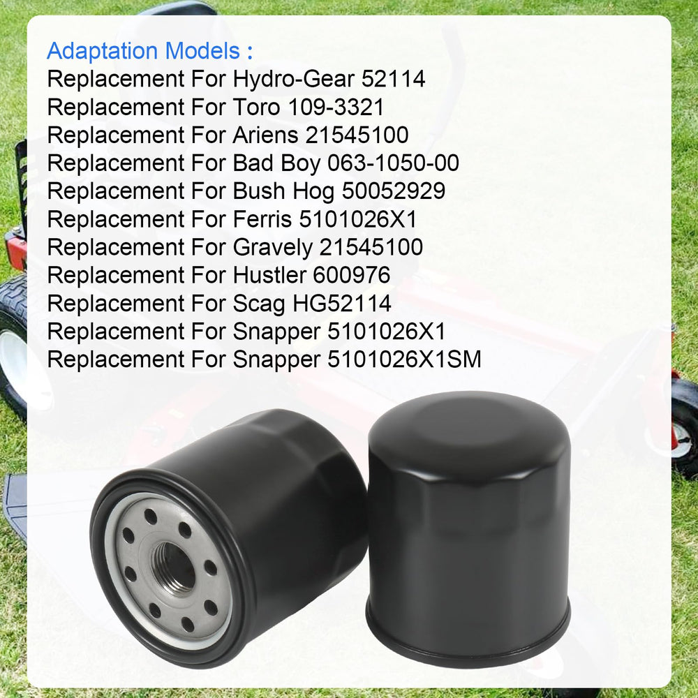 RADHLBNIU oil filter 2-pack side view showing microporous inner paper for fine filtration.