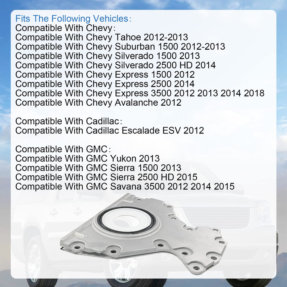 RADHLBNIU rear main seal kit for 2013 Chevy Silverado 1500, durable, leak-free performance.
