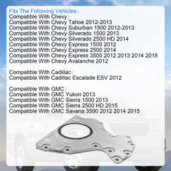 RADHLBNIU rear main seal kit for 2013 Chevy Silverado 1500, durable, leak-free performance.