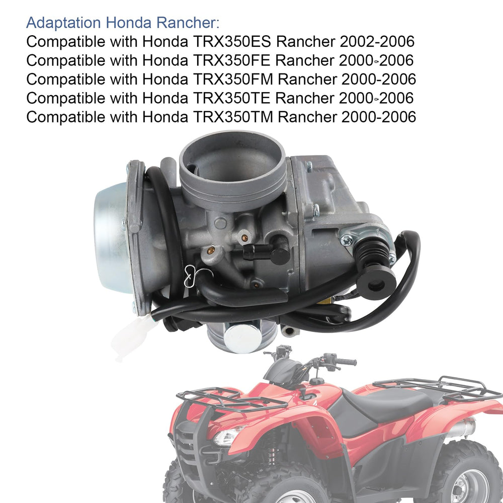 RADHLBNIU carburetor assembly for Honda Foreman ensures reliable fuel delivery.