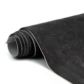 RadiantDecor Premium Black Suede Wrap close-up shows luxurious texture for car interiors.