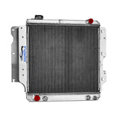 RADREPLA 3-Row Aluminum Radiator for Jeep Wrangler showing robust cooling core for better heat management