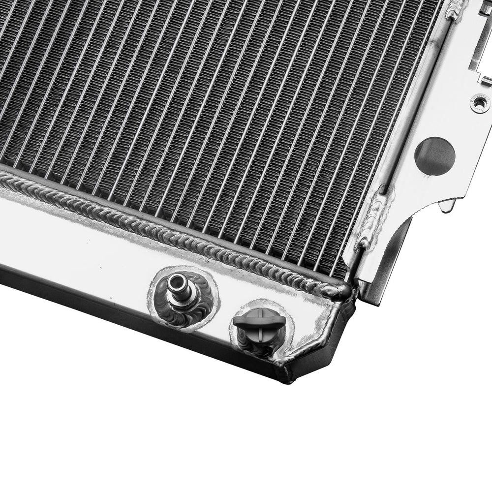High-quality aluminum welding craftsmanship on the radiator body