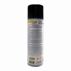 Raggtopp 2141 spray-on application demonstrates even coating on fabric.