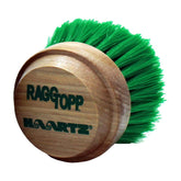 RaggTopp Premium Convertible Top Brush — front view with ergonomic wooden handle.