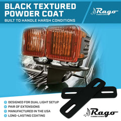 Rago Fabrication dual-light setup enhancing night driving on trail runs