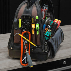 Railer tool mat resistant to brake dust and oil for easy cleanup.