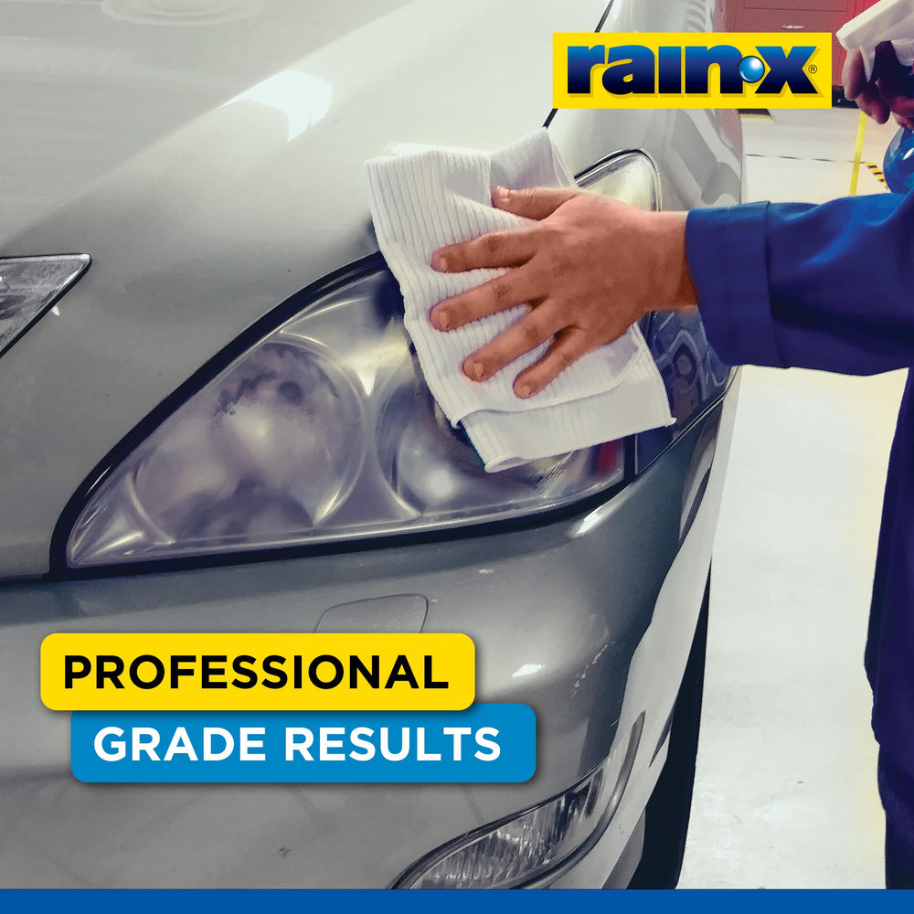 Rain-X 610153 packaging and tools support convenient DIY headlight care.