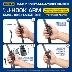 Rain-X Acoustix wet-arm coverage with multi-adapter for spray nozzle compatibility