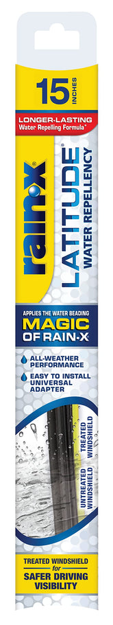 Rain-X repellency wiper blade 15 inch beads water for clearer visibility in rain