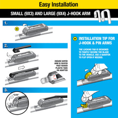Rain-X water bead action coats the glass for improved wet-weather visibility.