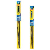 Rain-X WeatherBeater 26-inch wiper blade on windshield, delivering reliable visibility in wet weather