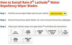 Rain-X packaging guides ensure optimal repellency activation after install