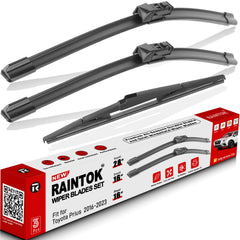 RAINTOK Prius 28-inch front wiper blade in action for clear rain visibility.