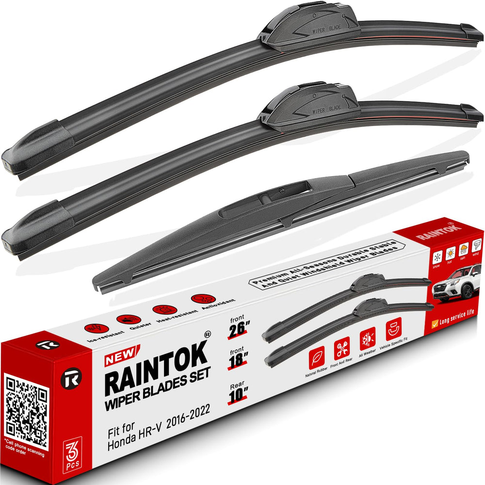 RAINTOK Honda HR-V front 26-inch wiper blade delivers smooth, stable wipe for clearer visibility