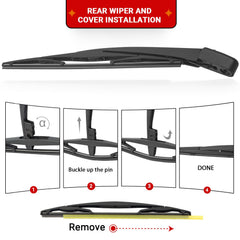 RAINTOK wiper blades in action on Honda HR-V windshield delivering quiet wipe
