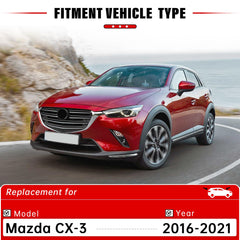 RAINTOK wiper blades on Mazda CX-3 front 19-inch deliver clear rain visibility.