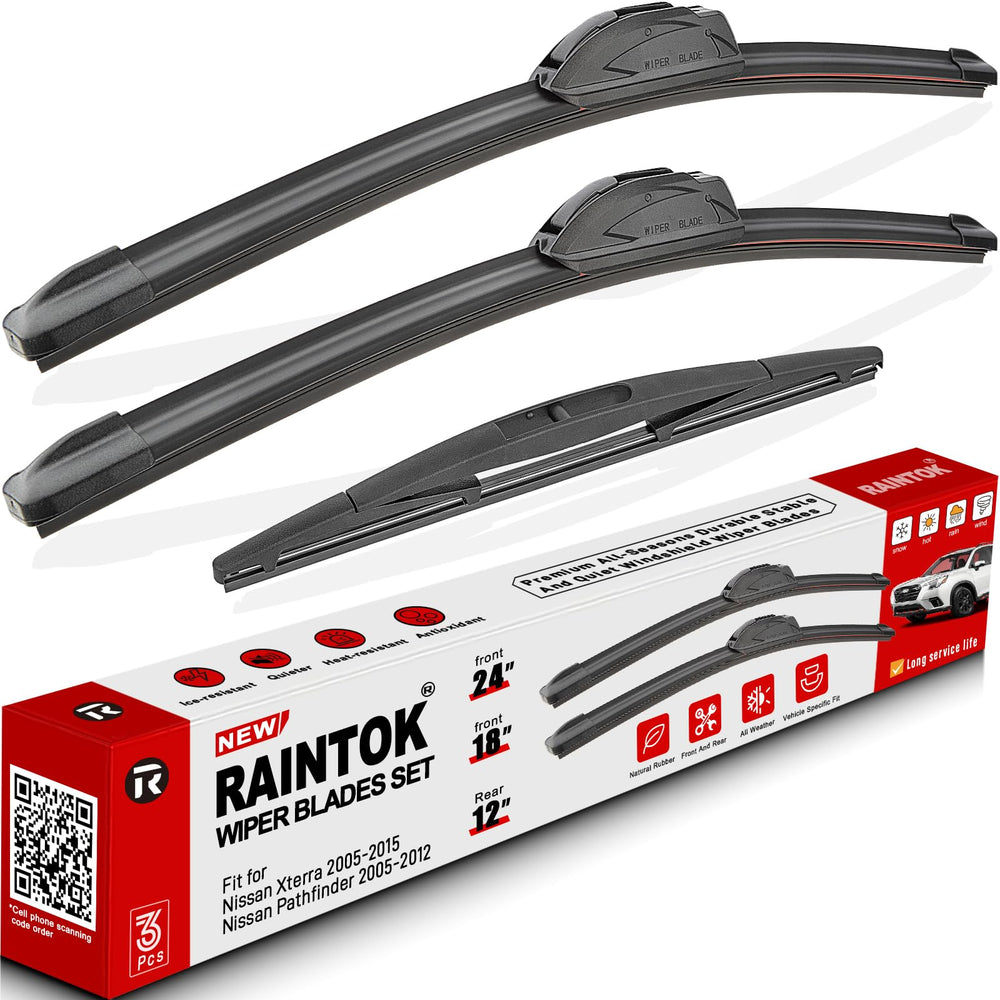 RAINTOK Nissan Xterra front 24-inch wiper blade for clear visibility in rain