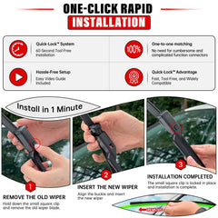 RAINTOK rear 13-inch wiper blade for Equinox/Terrain with reliable visibility