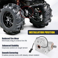 Ready-to-install RALBDX differential for Polaris vehicles on trails.
