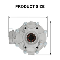 RALBDX rear differential assembly for Honda TRX500, side view highlighting robust gears and endurance.