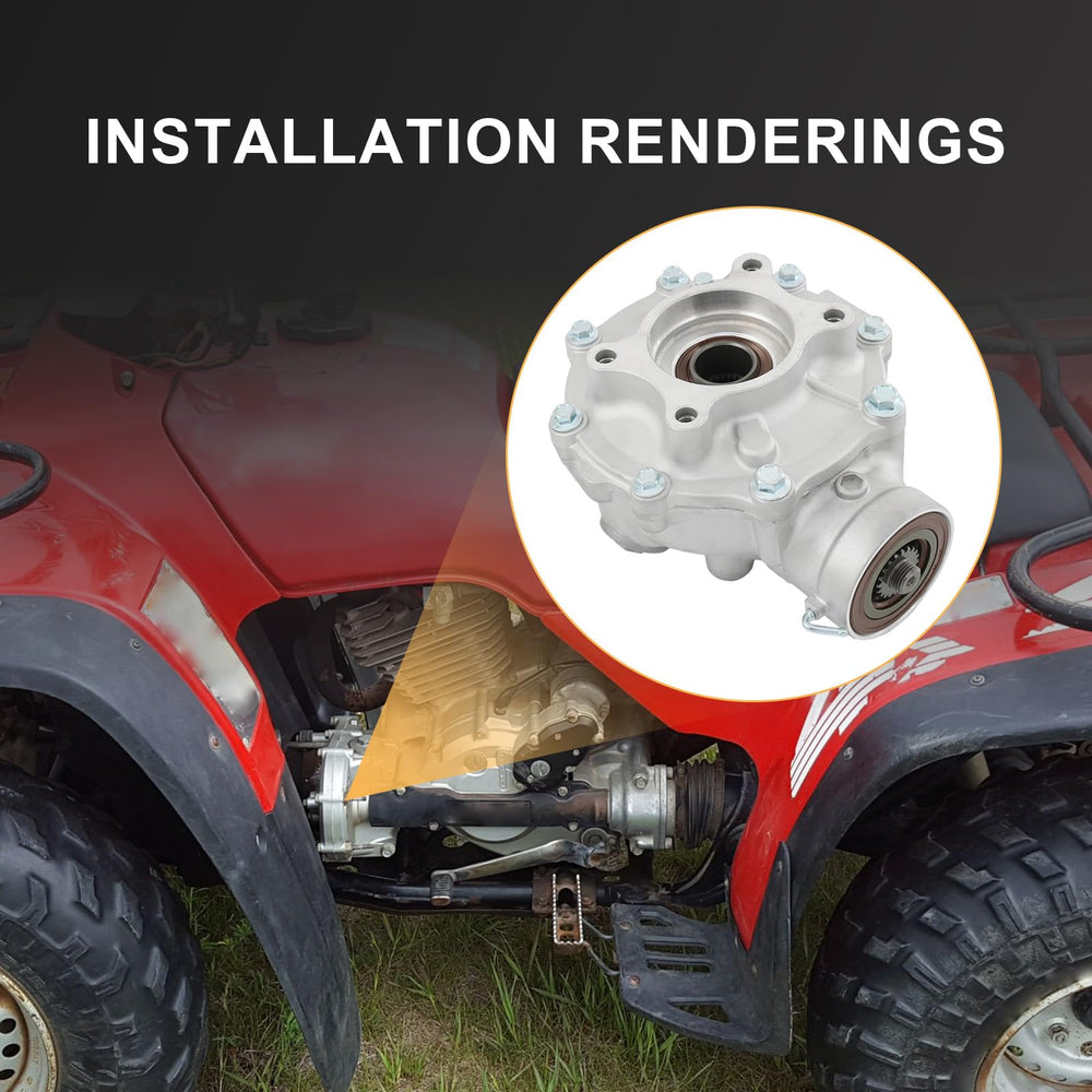 RALBDX final gear installed in a Honda ATV demonstrates reliable performance in rugged conditions