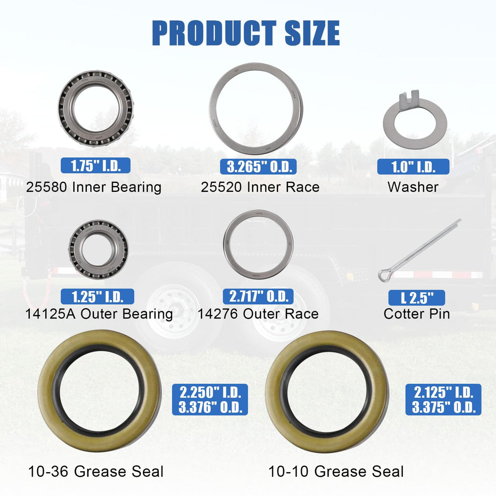 RALZAOTO bearing cone 25580 close-up shows precision fit for durability.
