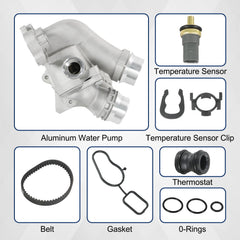 RALZAOTO aluminum water pump for Audi TT 2.0T maintains consistent temps.