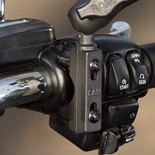 RAM MOUNTS ball-and-socket design enables quick orientation changes on the go.