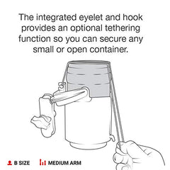 RAM Mounts included drink koozie shown for insulation and grip