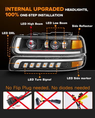 RAMJET4X4 LED headlights with DRL design enhances day and night presence.