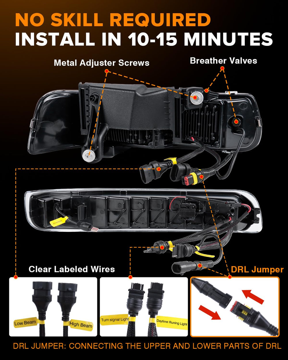 RAMJET4X4 LED signal lights integrate for cohesive, reliable signaling.