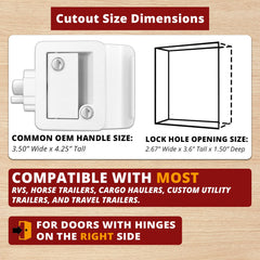 Ramkle RV Entry Door Lock smooth operation with built in deadbolt