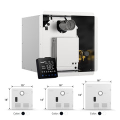 Oxygen-free copper heat exchanger ensures fast heat transfer and durability.